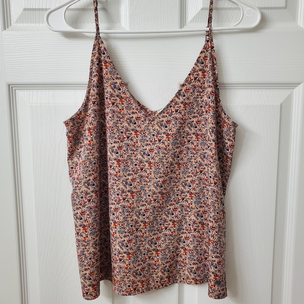 Abercrombie & Fitch Multicolor Floral Camisole V-neck Tank Top Size S